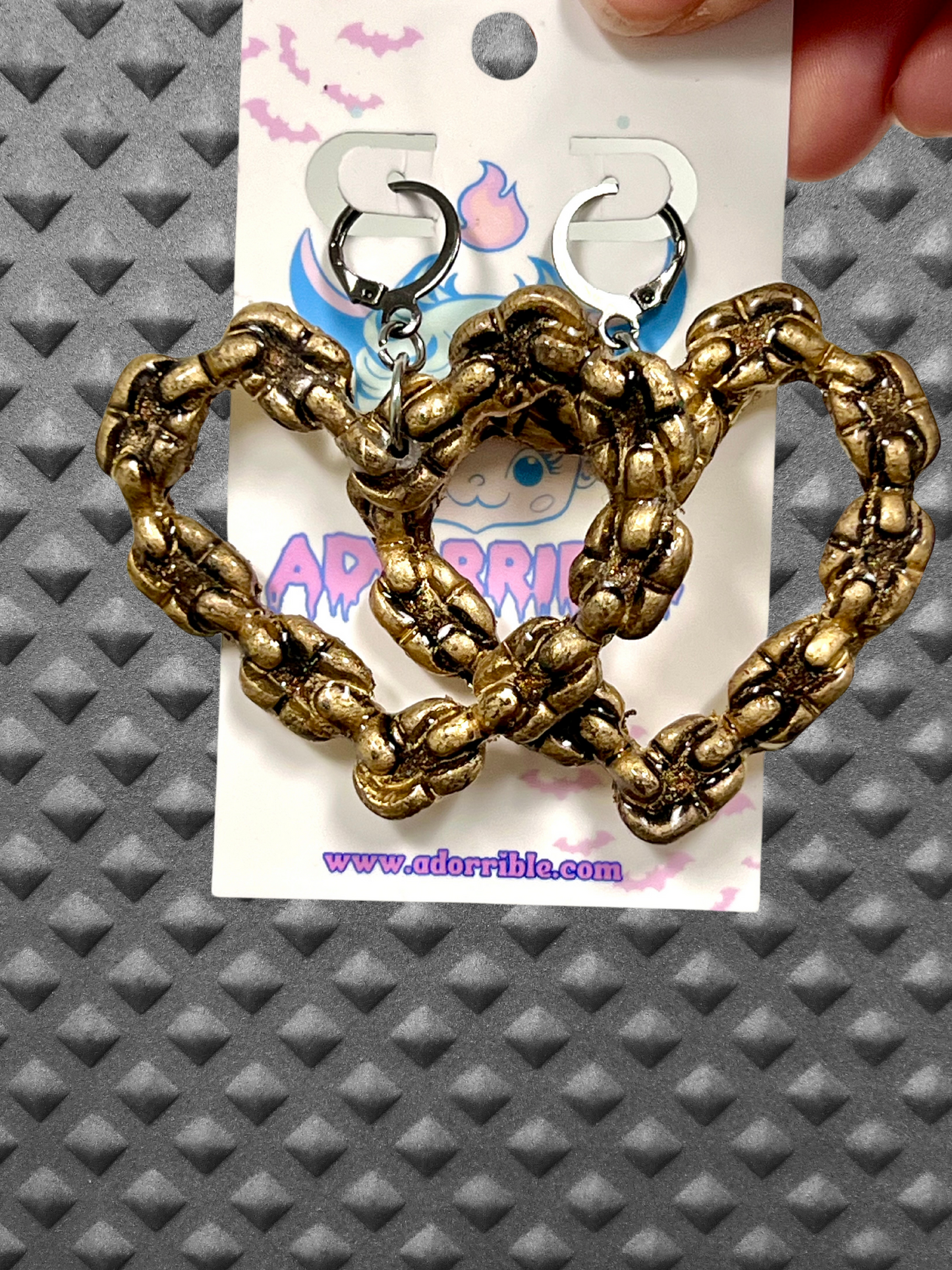 Heart Chain Earrings