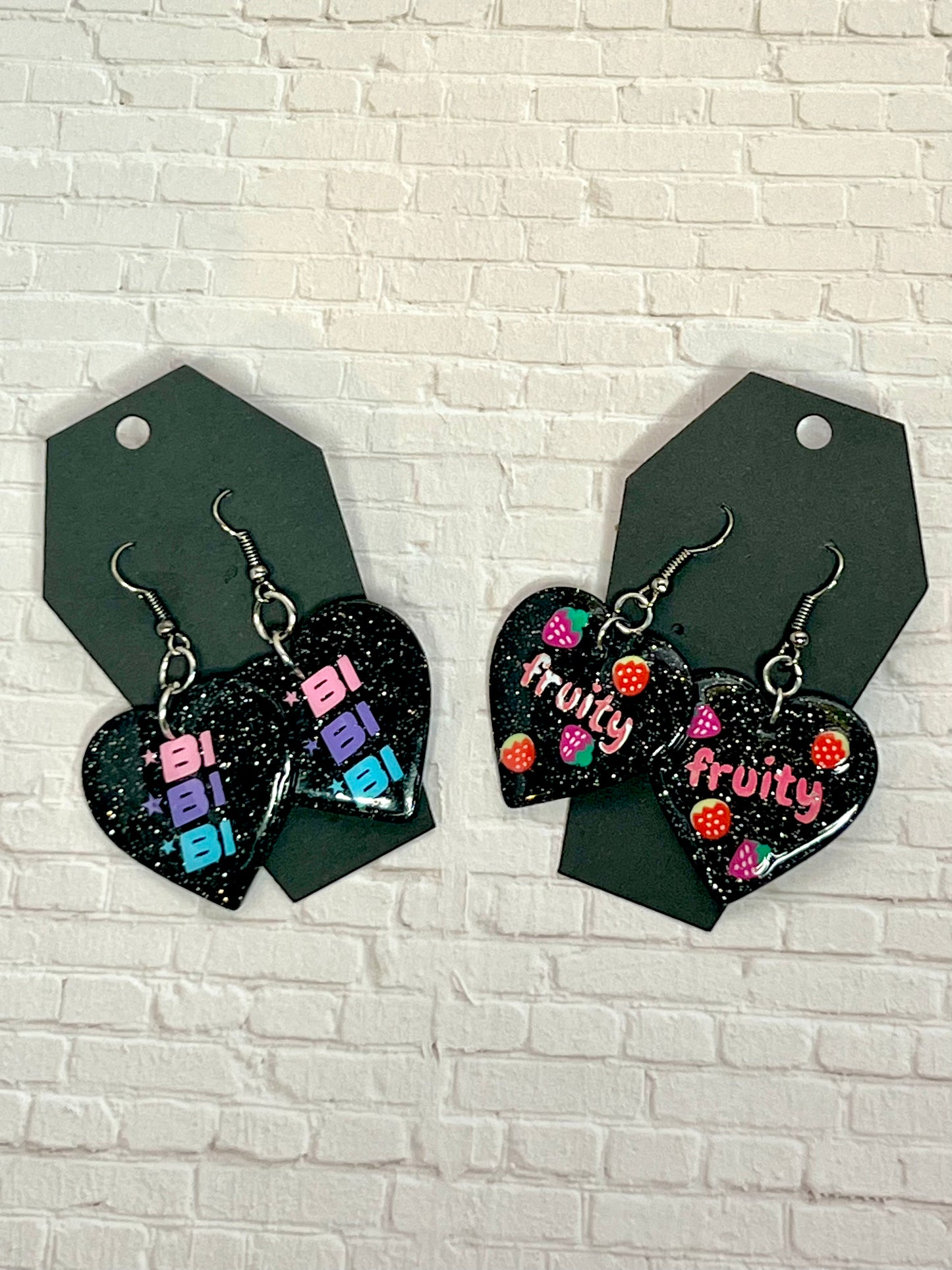 Queer Pride Heart Earrings